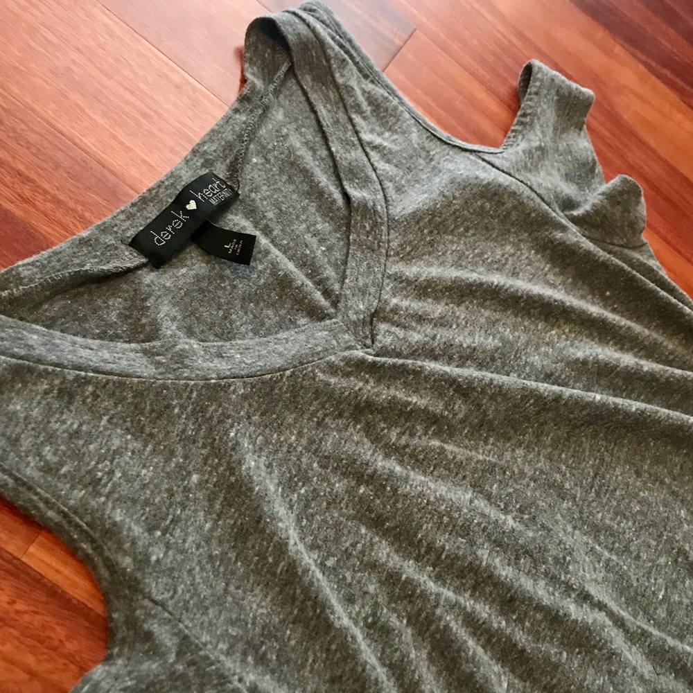 Grey Maternity Cold Shoulder Top